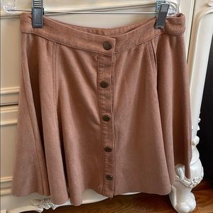 Shein suede mini skirt